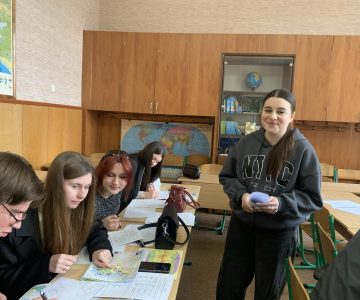 16 квітня на факультеті історії та географії пройшов майстер «Вчитель географії в новій українській школі».