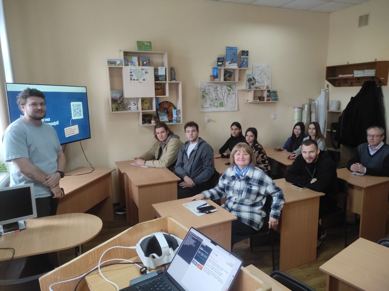 Аспірант ПНПУ імені В. Г. Короленка Ярослав Сірик провів відкриту лекцію «Імерсивне навчання географії»